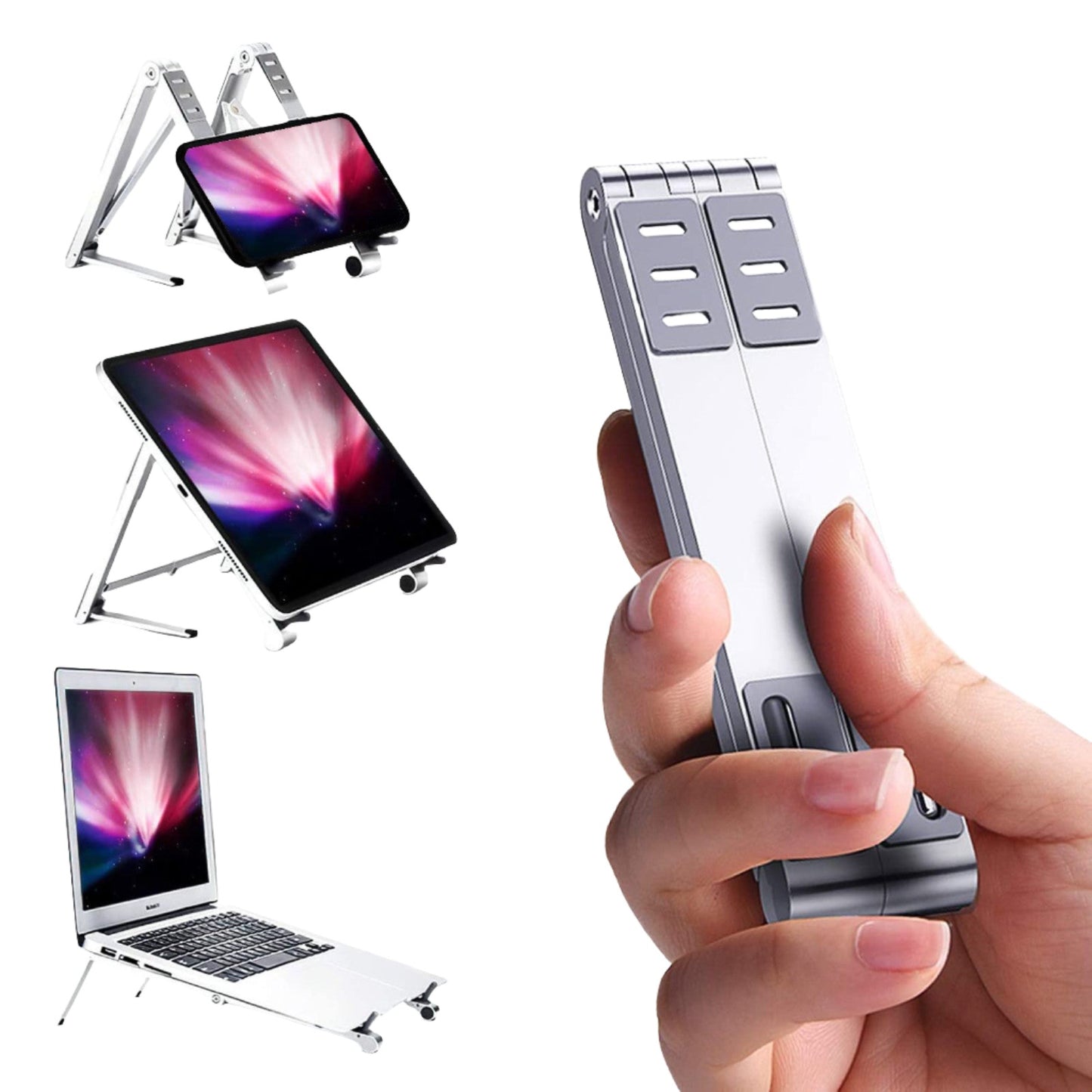 Optimize Your Workspace. Mini Folding Laptop Stand